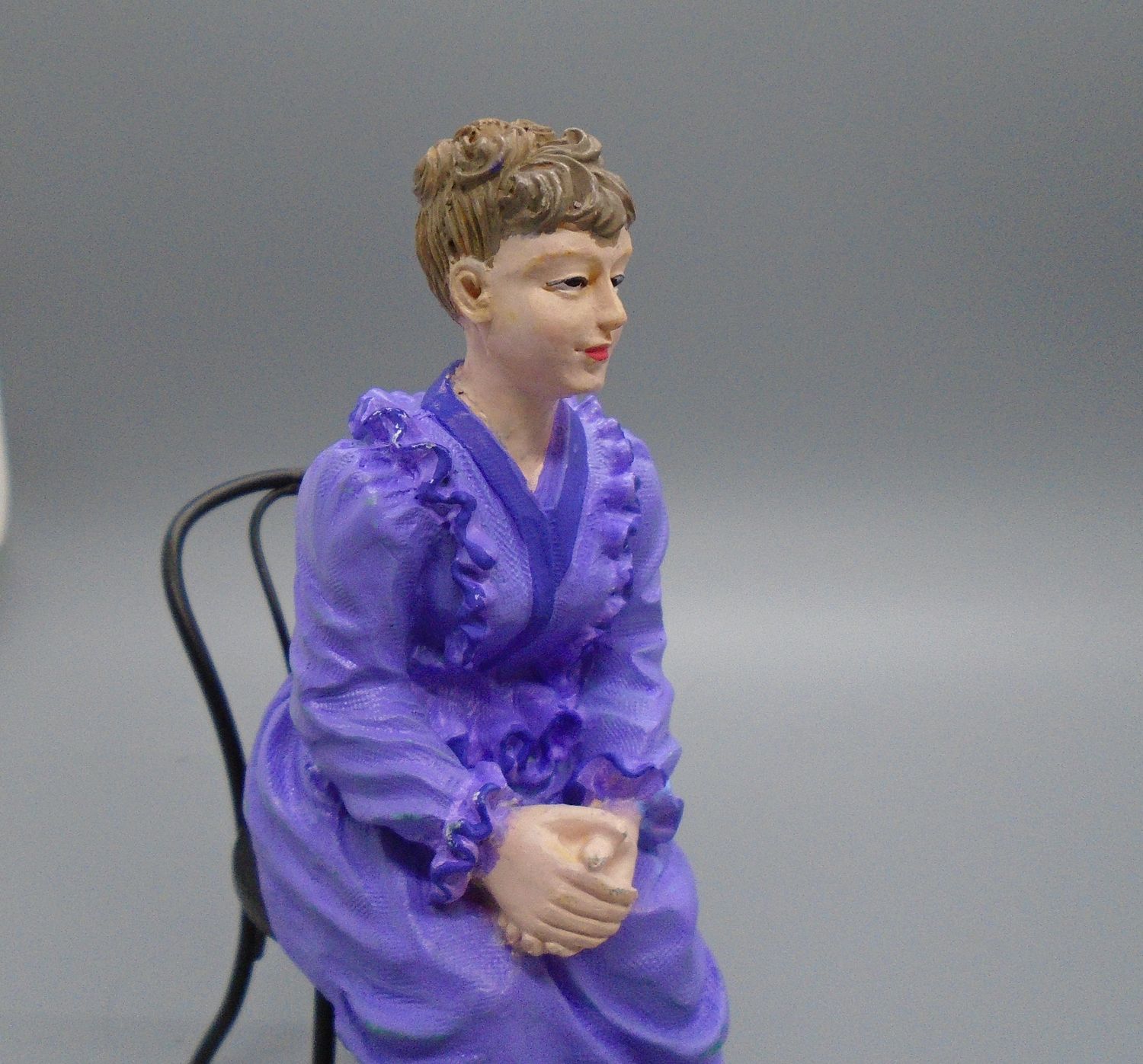 CUSTOMISED LADY IN PURPLE