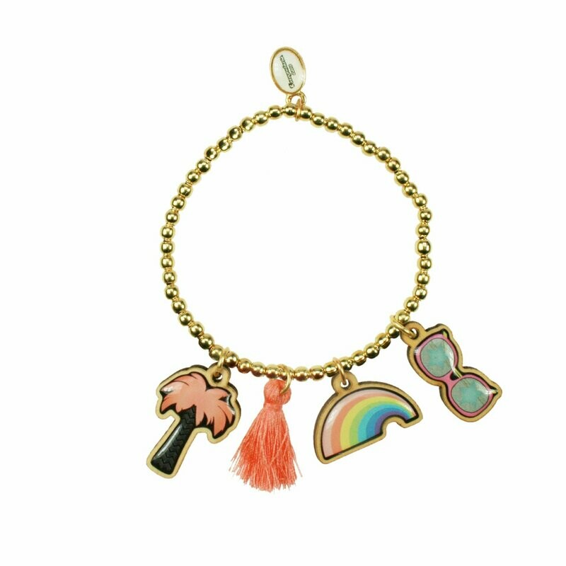 Woodpin Mixarmband Palme