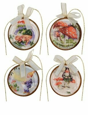 Weihnachtsanhänger 4er SET "Zwerge"