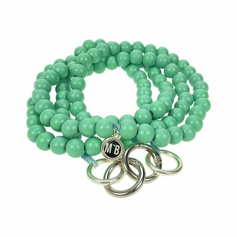 Handykette Mint Pastell aus Holzperlen Handykette Mint Pastell aus Holzperlen