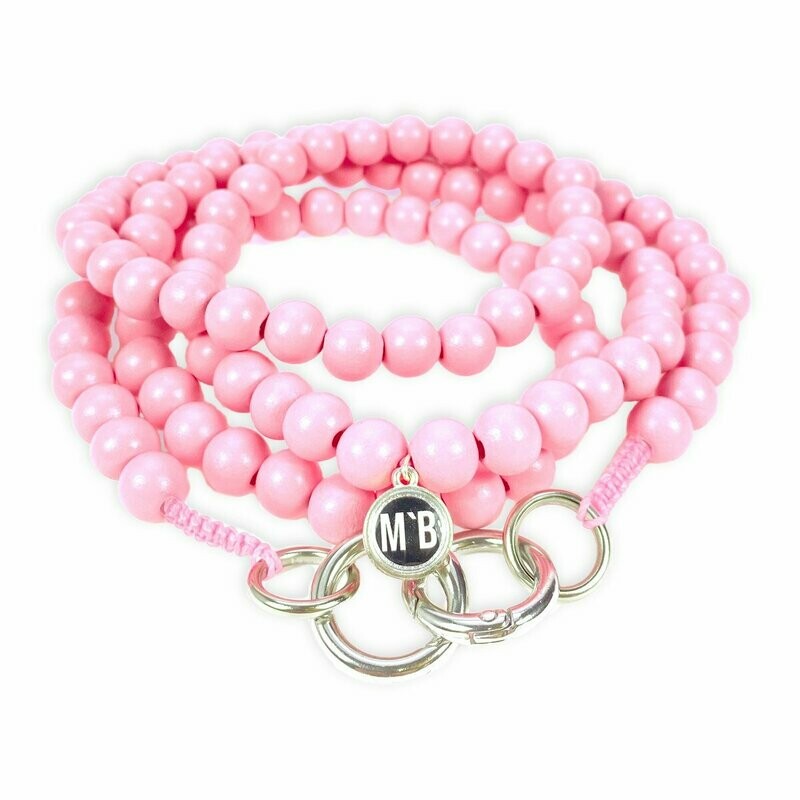 Handykette Rosa Pastell aus Holzperlen Handykette Rosa Pastell aus Holzperlen