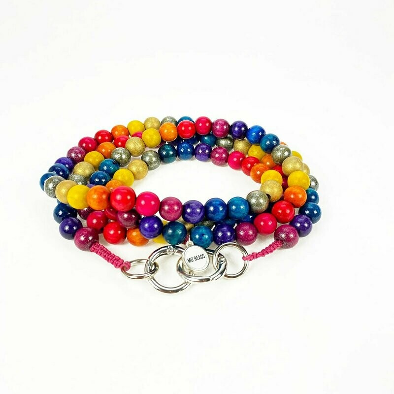 Handykette Rainbow aus Holzperlen Handykette Rainbow aus Holzperlen