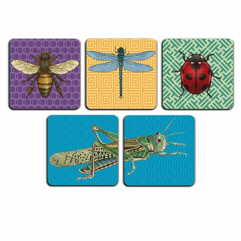 Untersetzer 5er Set INSEKTEN Untersetzer 5er Set INSEKTEN