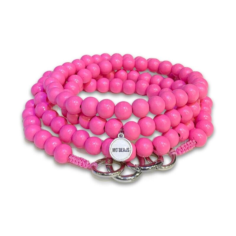 Handykette Lipstick Pink aus Holzperlen Handykette Lipstick Pink aus Holzperlen