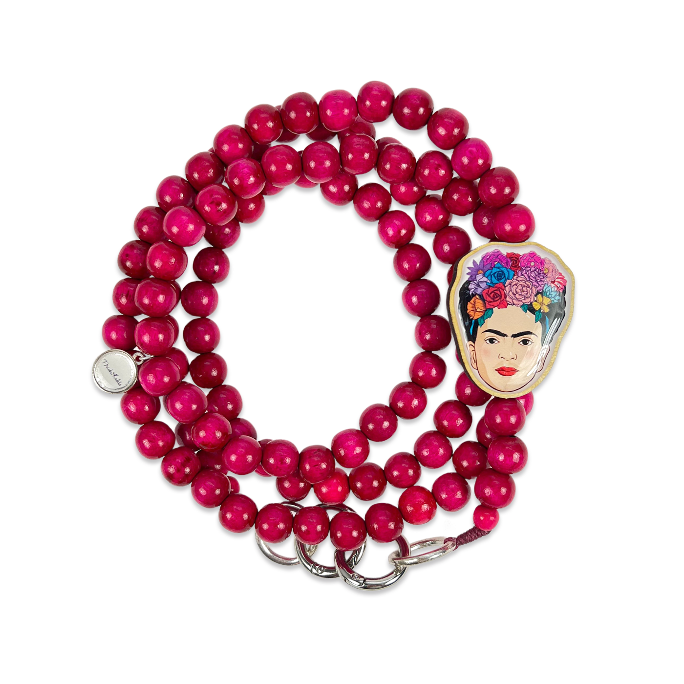 Frida Kahlo Handykette Pink