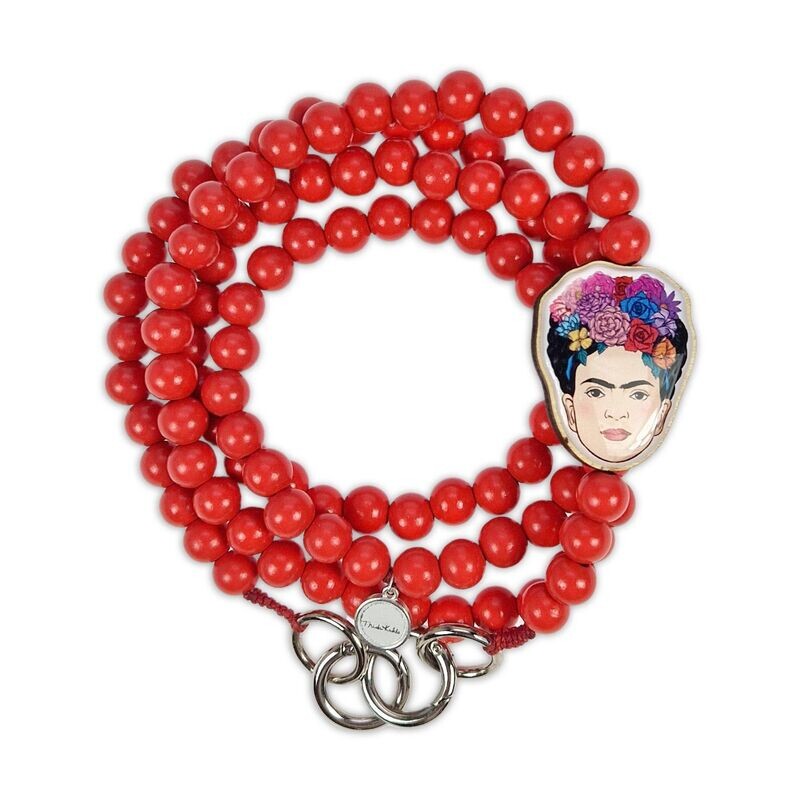 Frida Kahlo Handykette Koralle Frida Kahlo Handykette Koralle