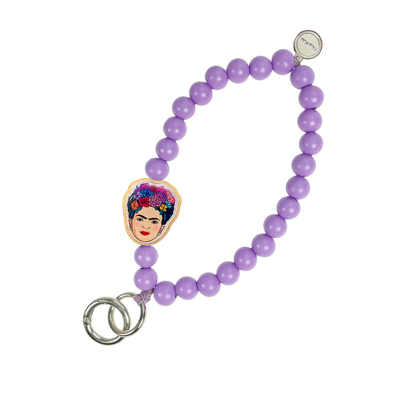 Schlüsselkette Frida Kahlo Flieder Schlüsselkette Frida Kahlo Flieder