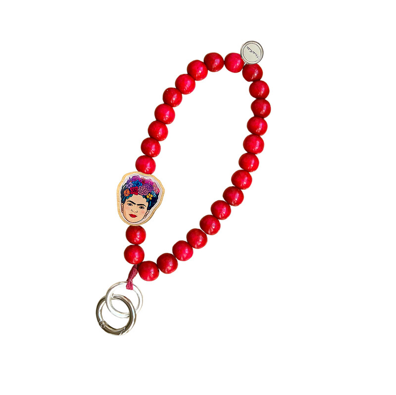 Schlüsselkette Frida Kahlo Pink Schlüsselkette Frida Kahlo Pink