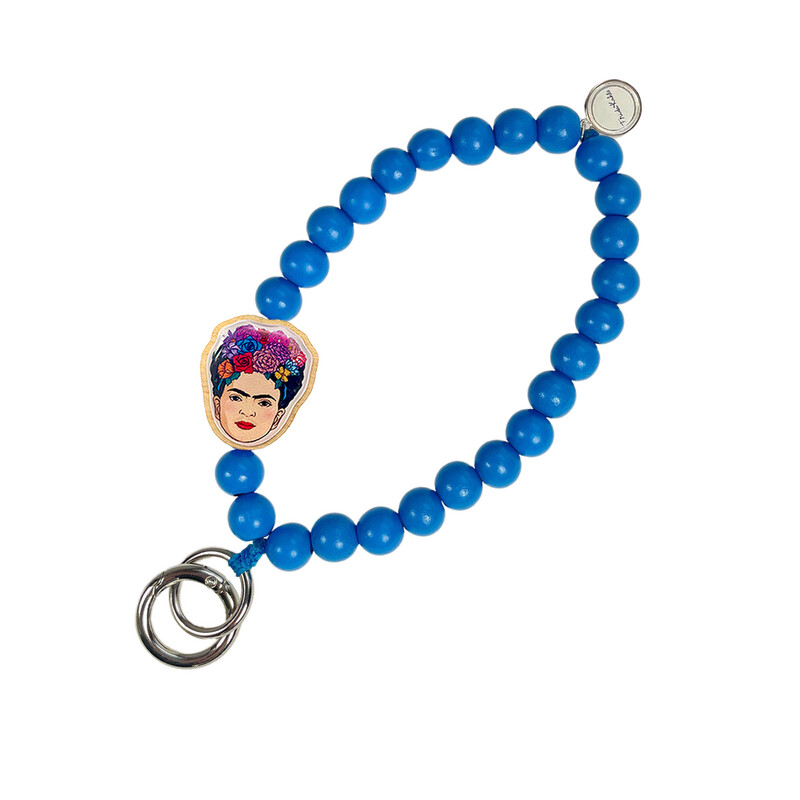Schlüsselkette Frida Kahlo Jeansblau Schlüsselkette Frida Kahlo Jeansblau