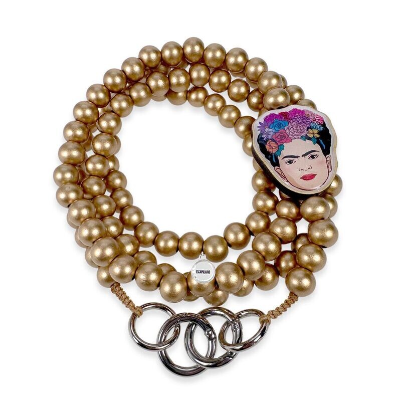 Frida Kahlo Handykette Gold Frida Kahlo Handykette Gold