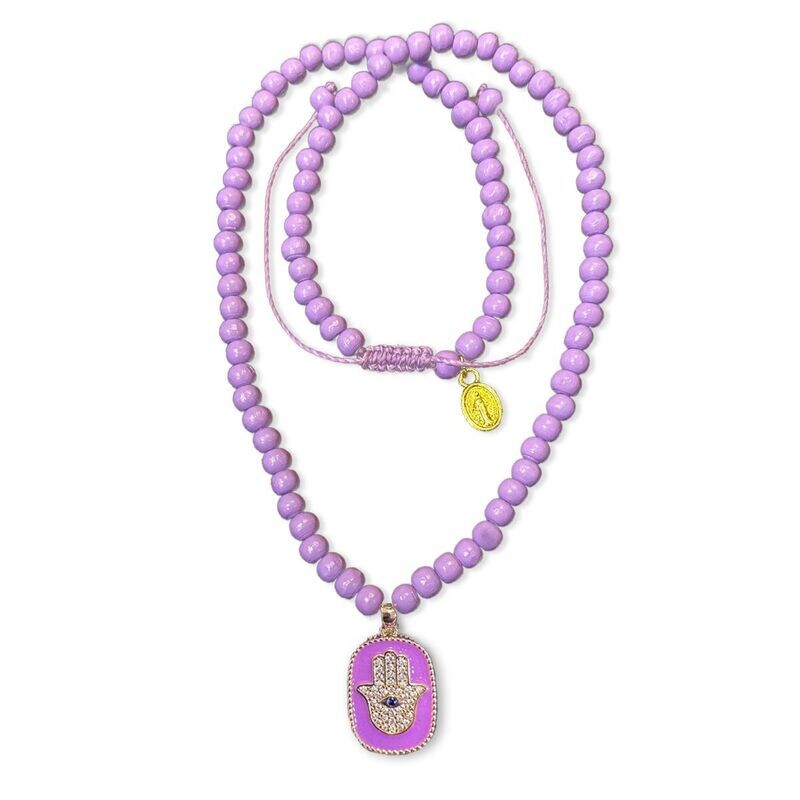 Hamsa chain purple