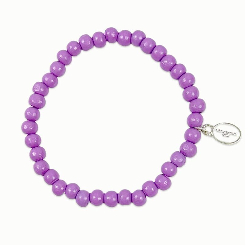 Holzperlenarmband Flieder Holzperlenarmband Flieder