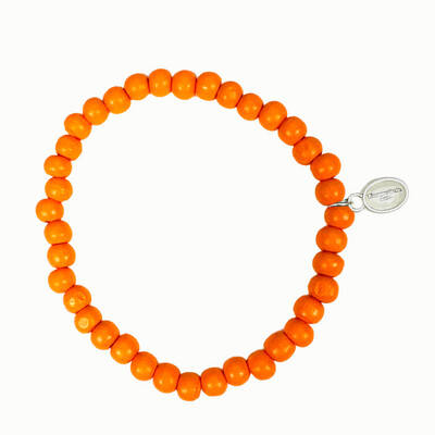 Holzperlenarmband Orange