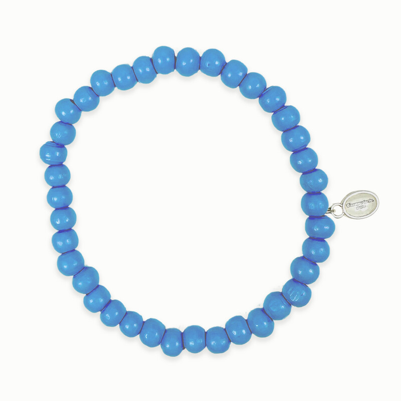 Holzperlenarmband Jeansblau Holzperlenarmband Jeansblau