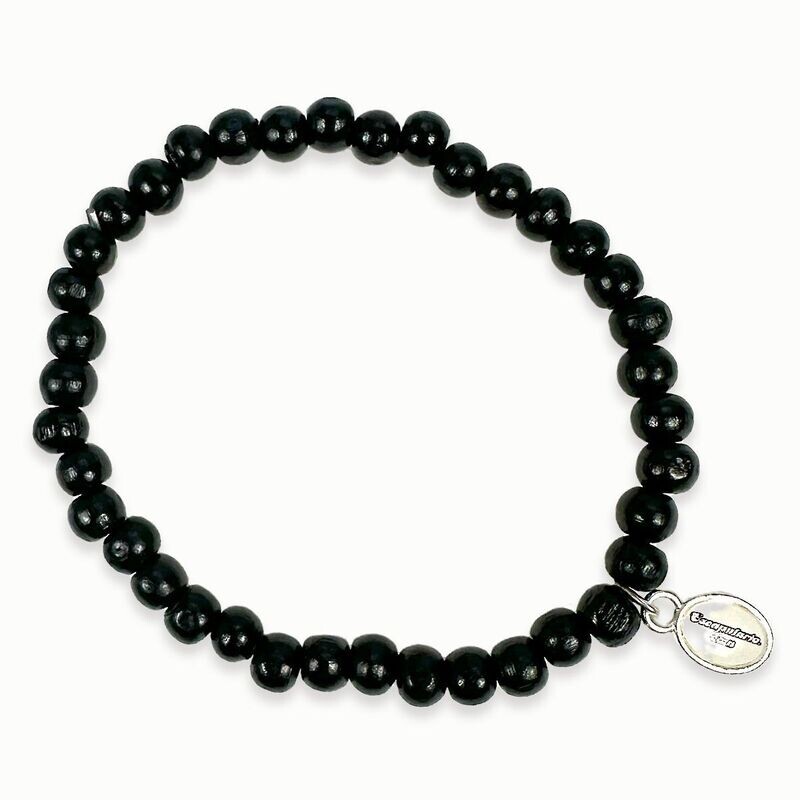 Holzperlenarmband Schwarz Holzperlenarmband Schwarz