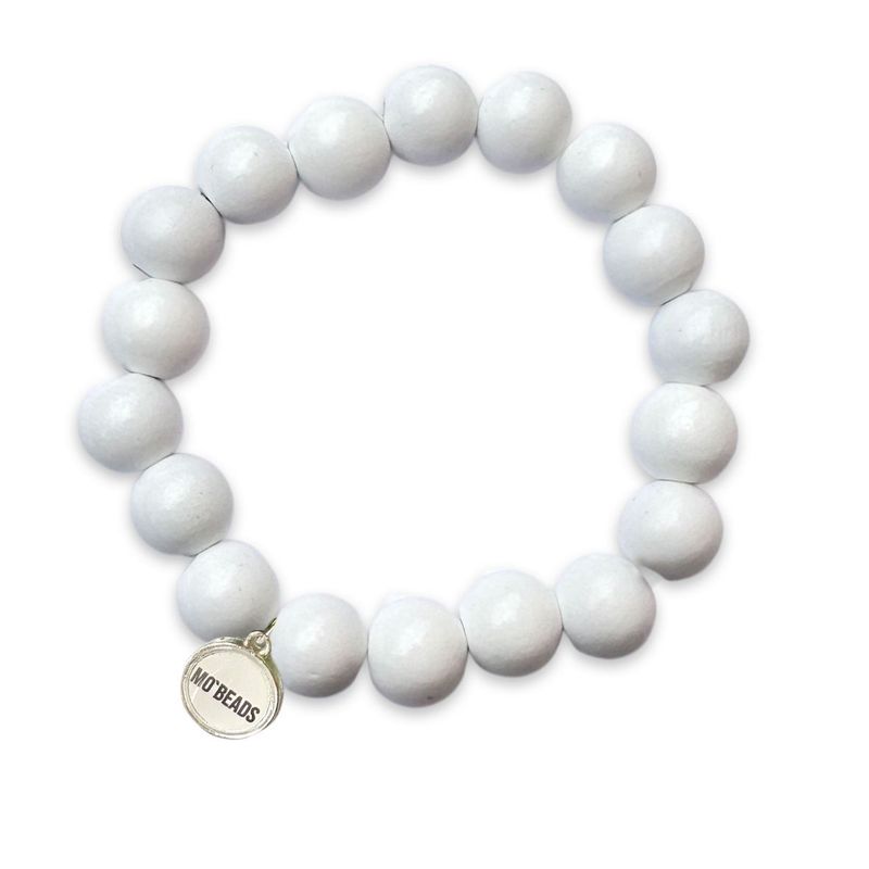 MO`BEADS Armband Weiss
