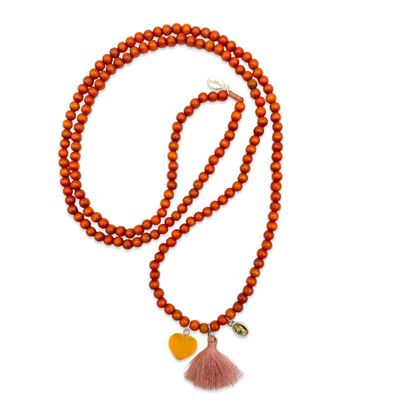 Quastenkette Terracotta