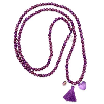 Quastenkette Lila