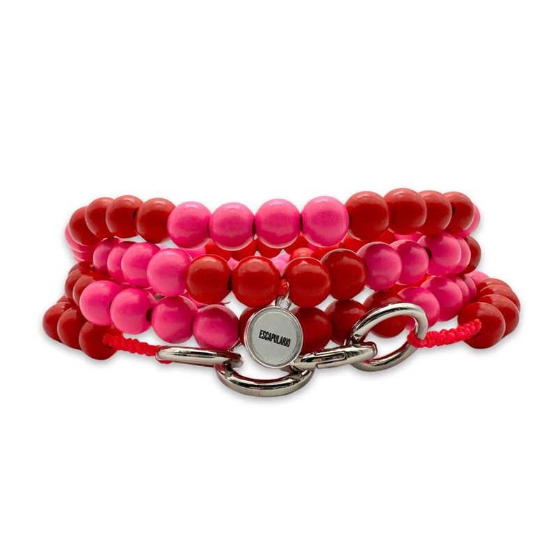 Handykette Pink-Rot aus Holzperlen Handykette Pink-Rot aus Holzperlen