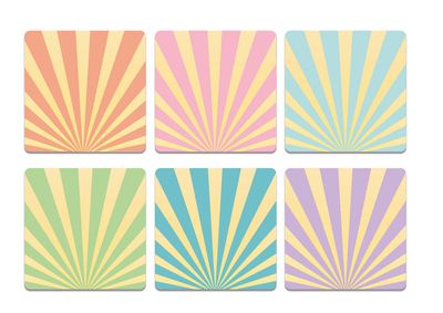 Untersetzer 6er Set Stripes