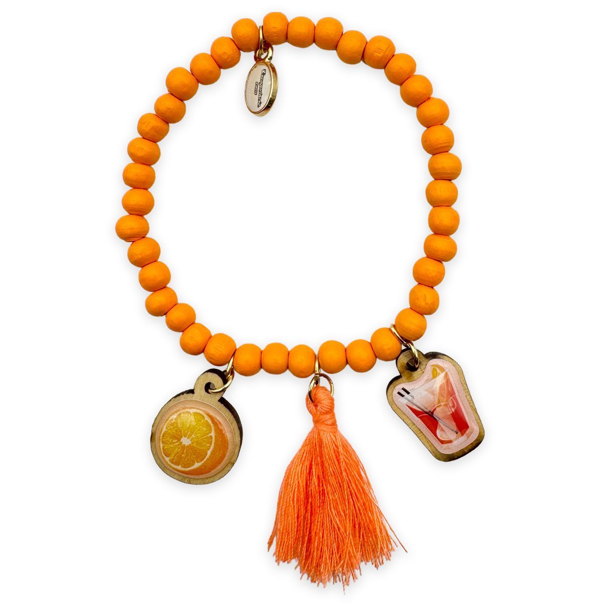 Holzarmband „Orange Sunset“ – Erfrischender Sommer-Vibe fürs Handgelenk! ??