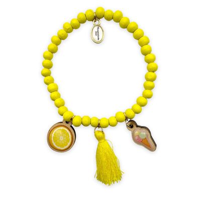 Holzarmband „Lemon Ice“ – Fruchtig-frischer Sommerlook! ?? Holzarmband „Lemon Ice“ – Fruchtig-frischer Sommerlook! ??