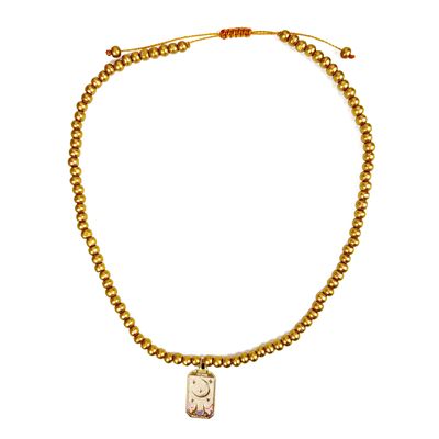 Symbol-Kette Gold mit Lucky Charms Anhänger