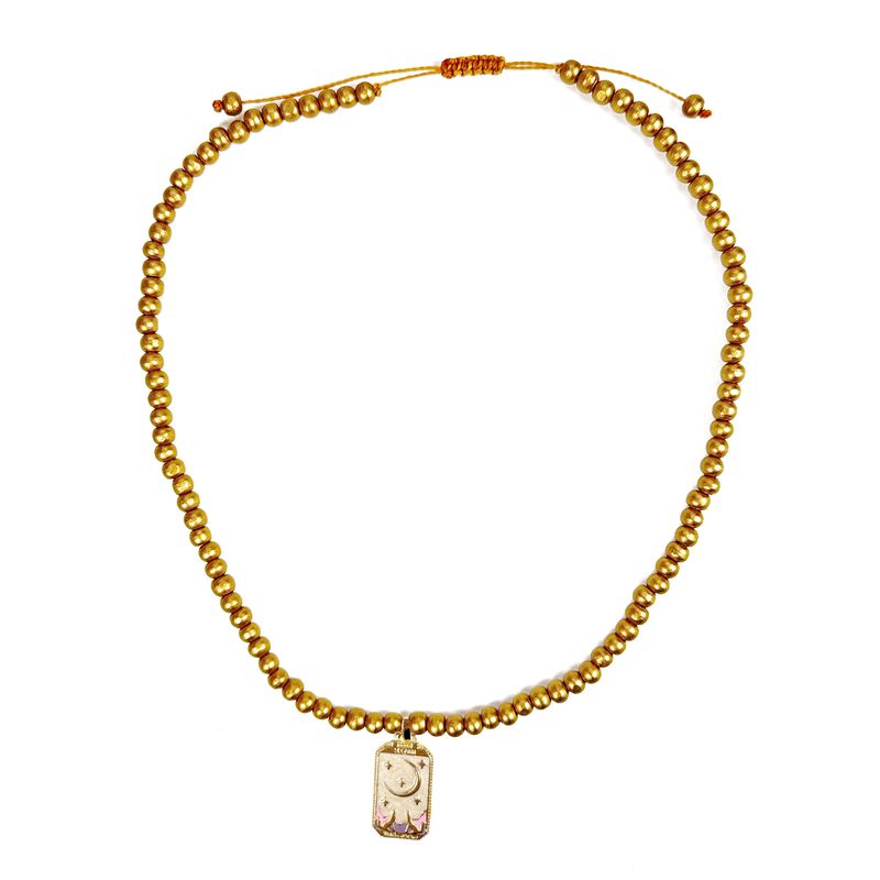 Symbol-Kette Gold mit Lucky Charms Anhänger