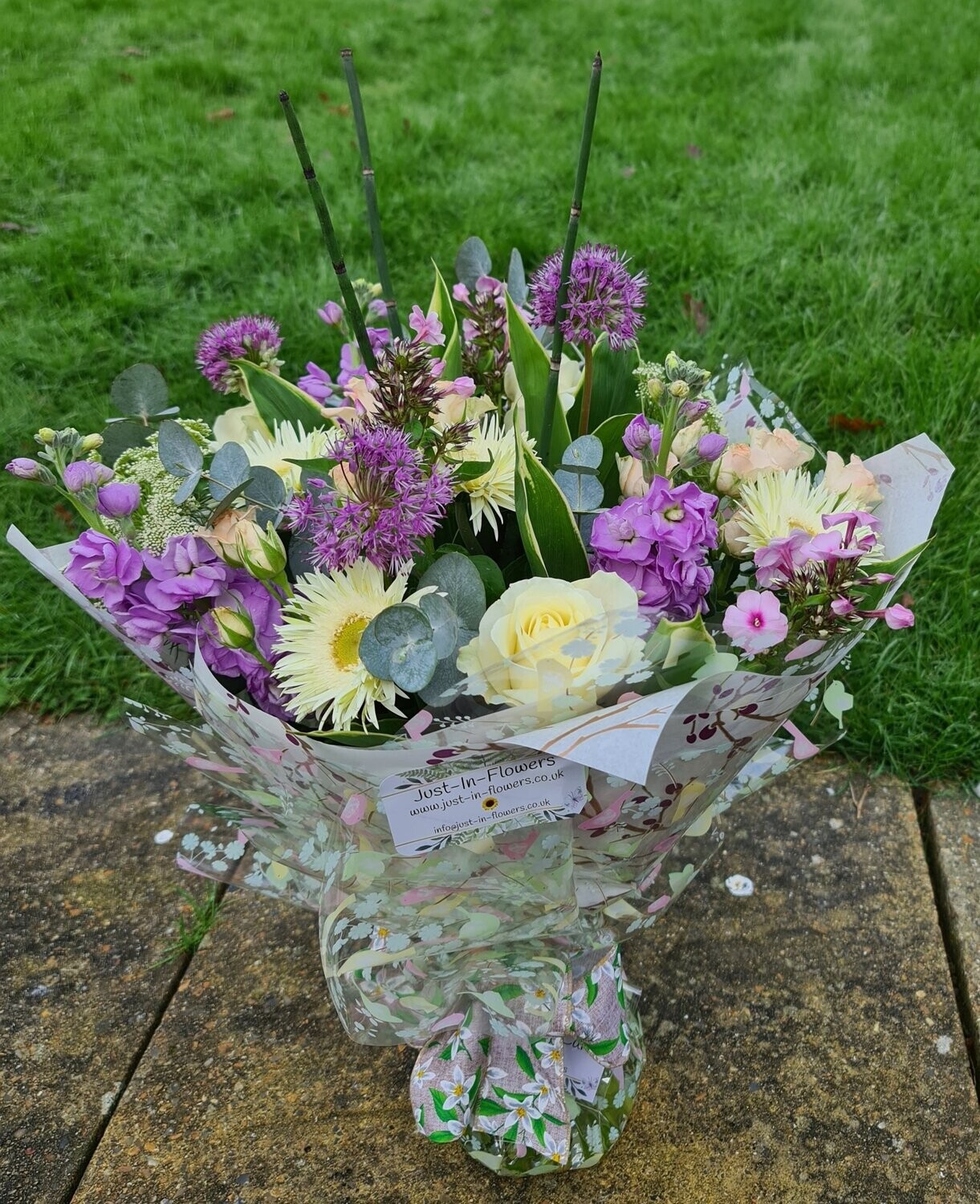 Purples, Pinks, Creamy whites