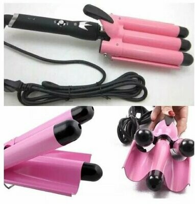 PIASTRA 80W CAPELLI ONDULATI 3 TUBI EFFETTO ONDE ARRICCIACAPELLI PIASTRA 80W CAPELLI ONDULATI 3 TUBI EFFETTO ONDE ARRICCIACAPELLI