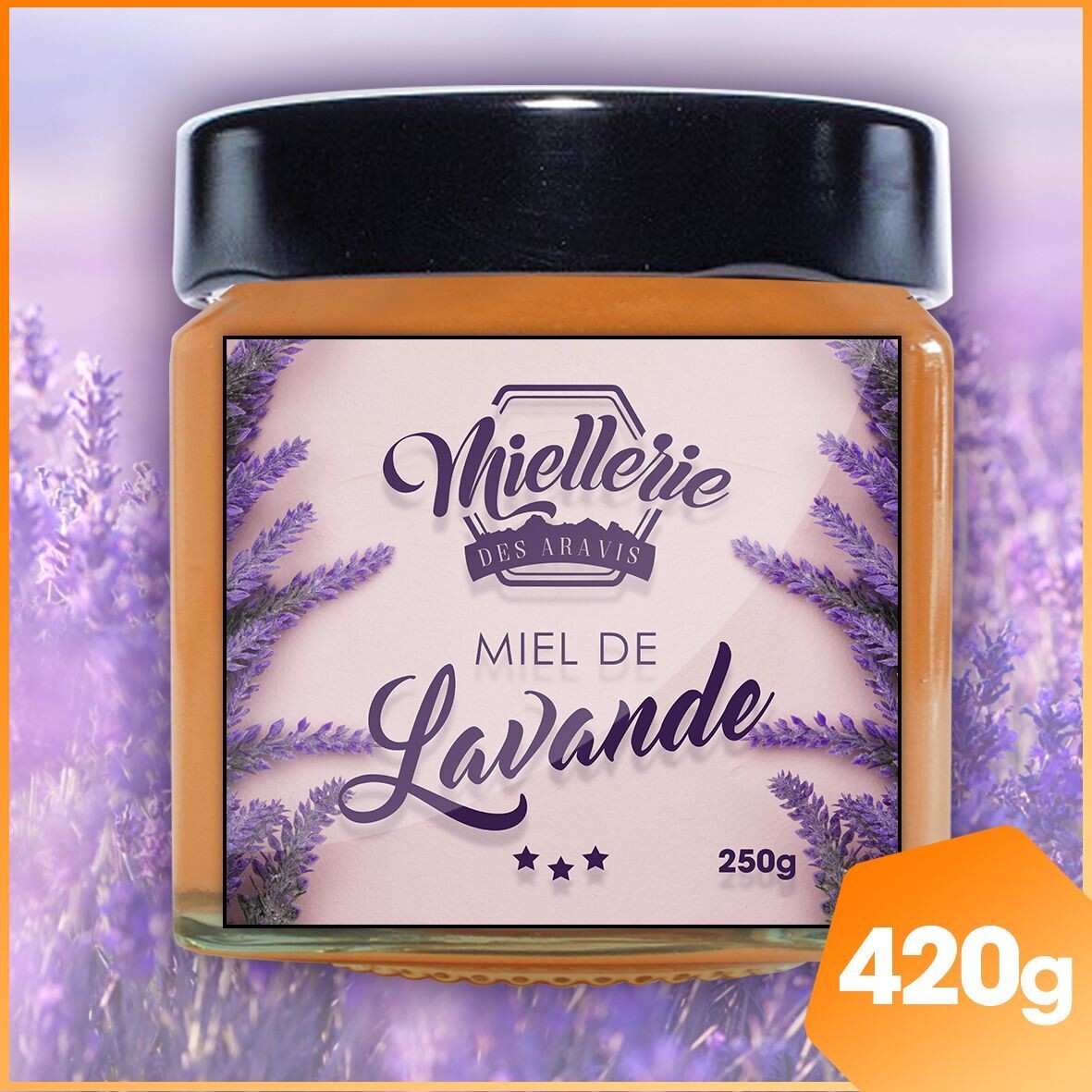 Miel BIO de LAVANDE 420g