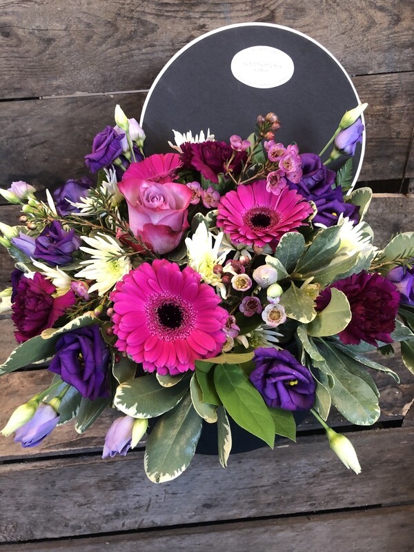 Hatbox arrangement.