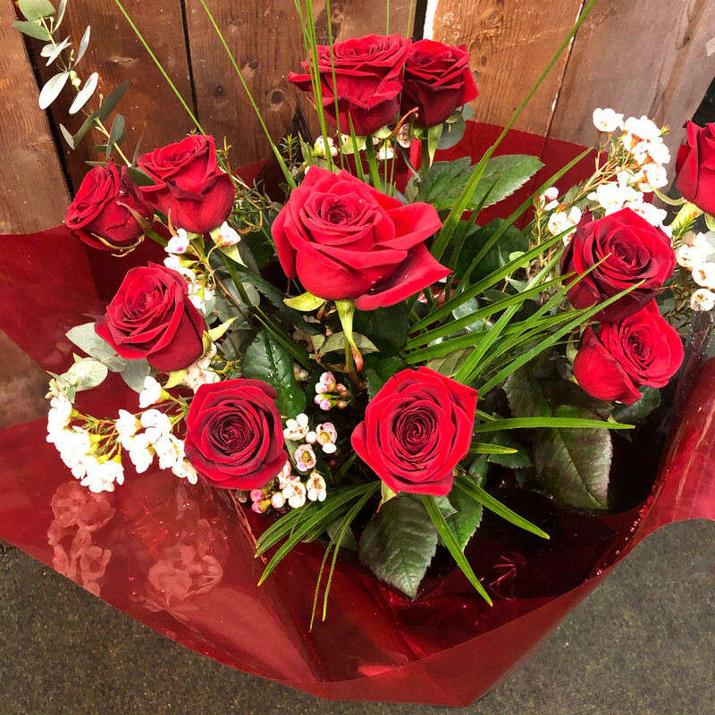 Dozen Red Rose Bouquet