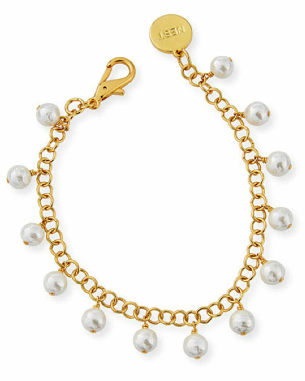 Pearl Drop Charm Anklet