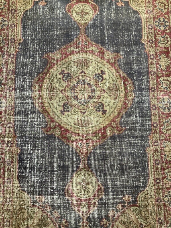 VINTAGE RUG FADED MAROON/BLUE GREY