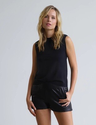 FX LEATHER RELAXED SHORT
