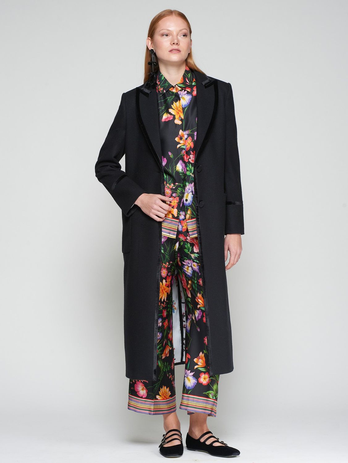 BLK VELVET TRIM JKT
