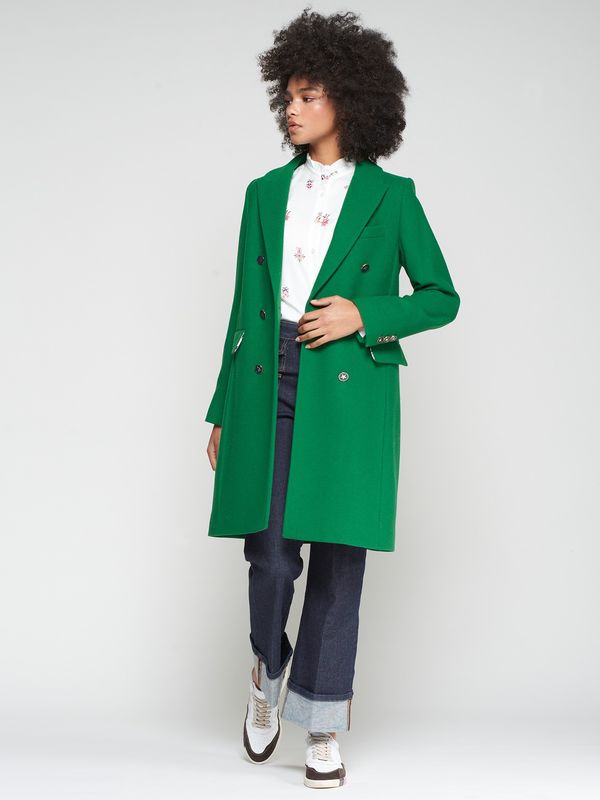 GREEN DOUBLE BREAST COAT