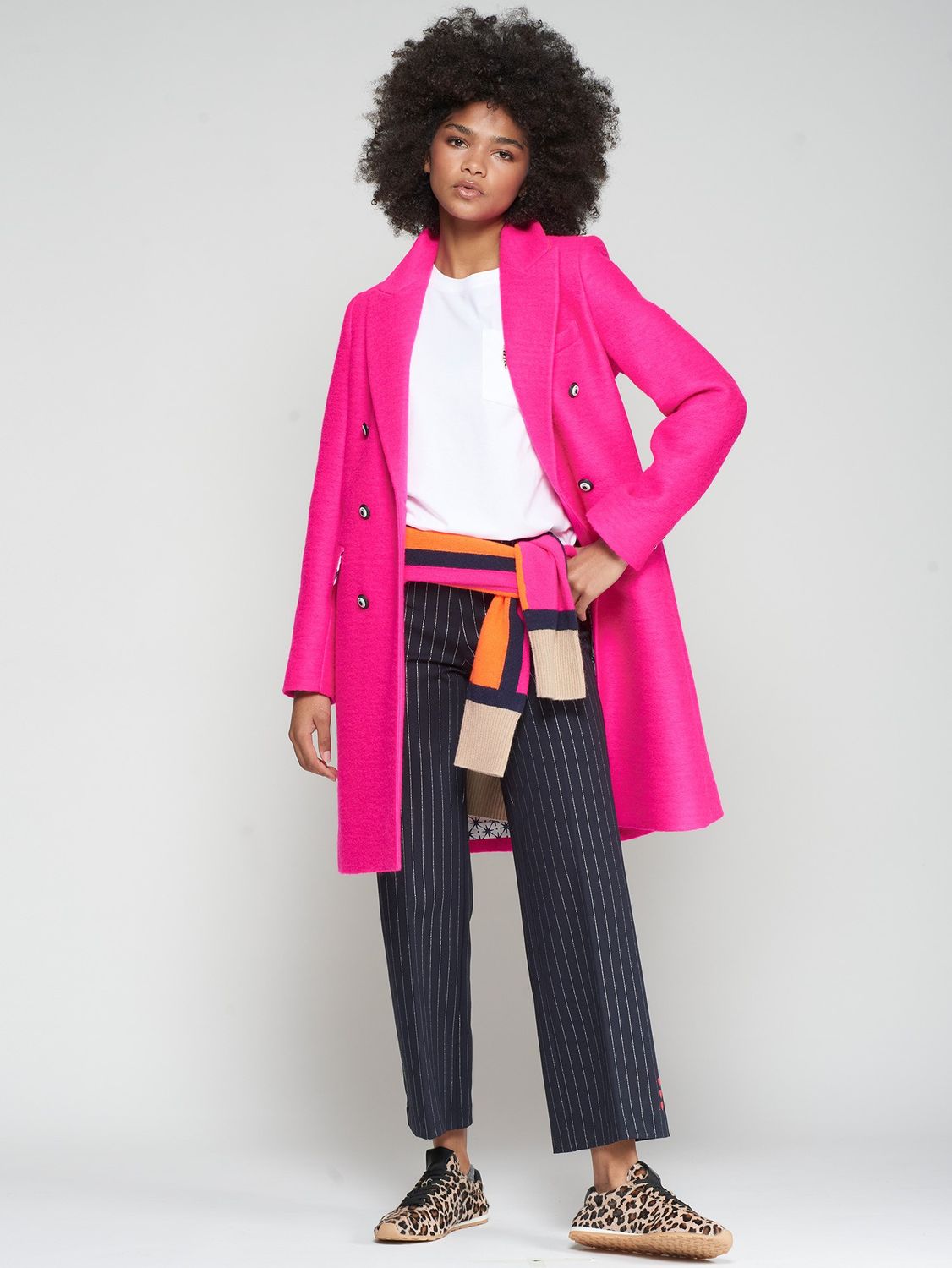 PINK WOOL COAT