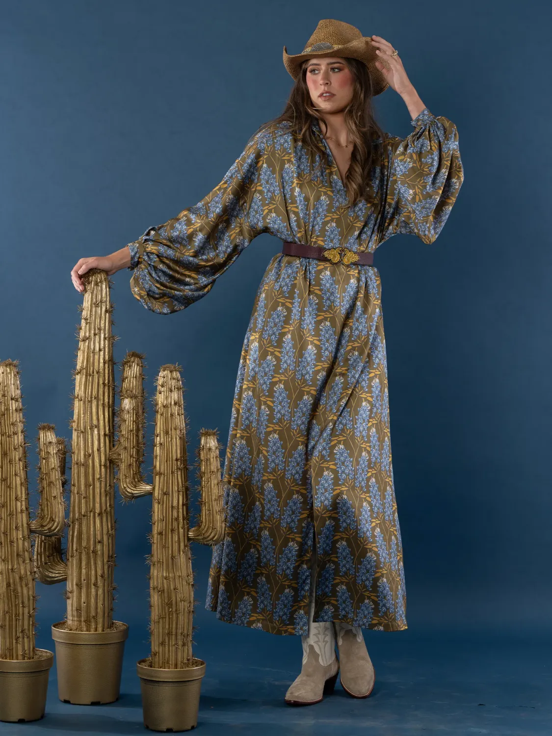 Fiona Dress - Bluebonnet