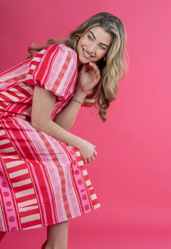 Hampton Dress - Peach Jubilee