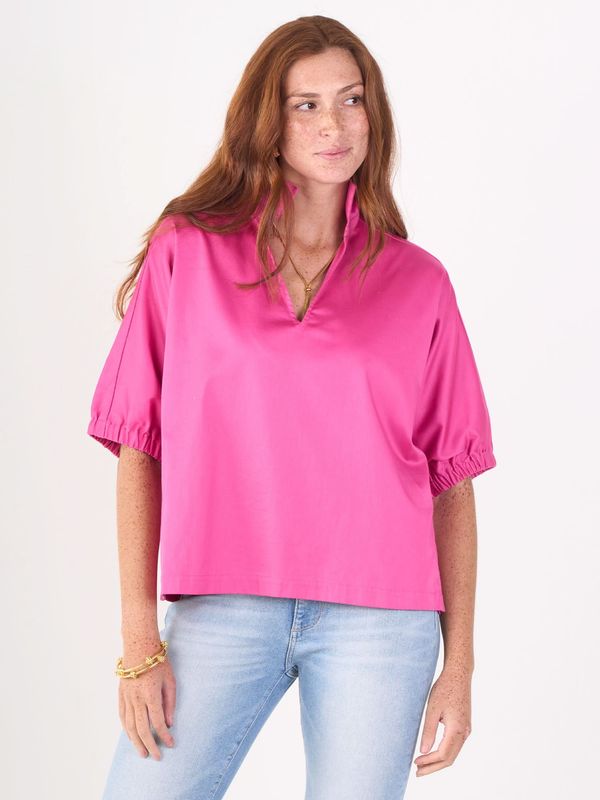 Poppy Top - Fuchsia Poplin