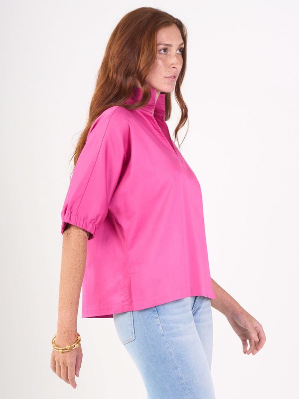 Poppy Top - Fuchsia Poplin