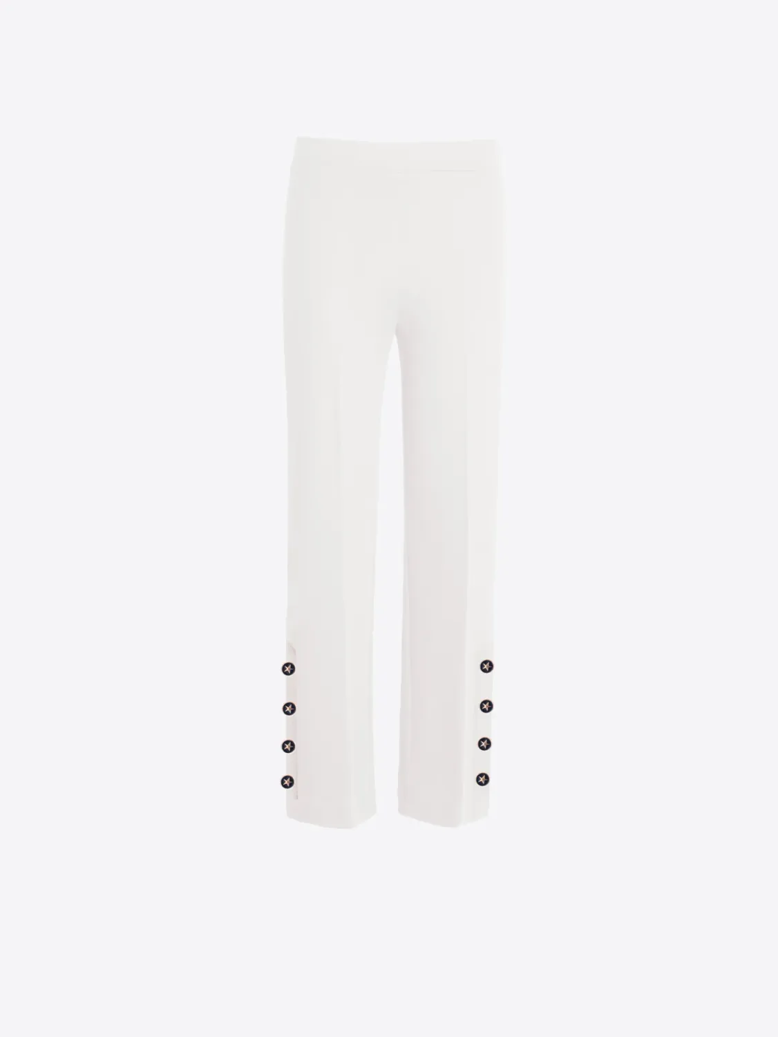 WHITE MIKAELA GOLD BTN