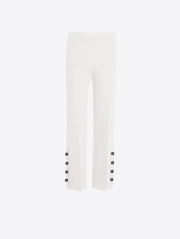 WHITE MIKAELA GOLD BTN