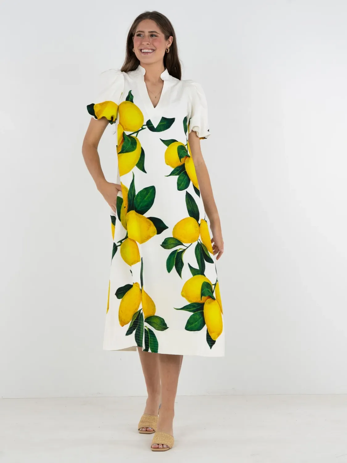 Hampton Dress - Limone