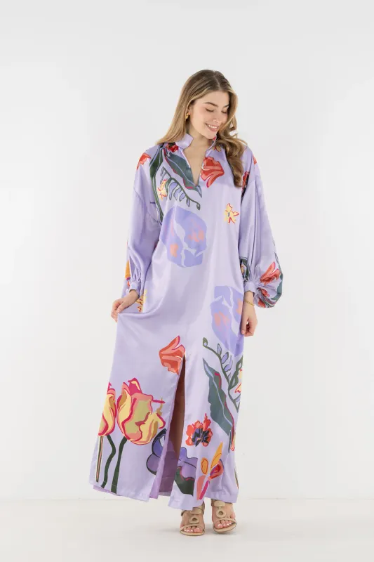 Fiona Dress - Lilac Garden
