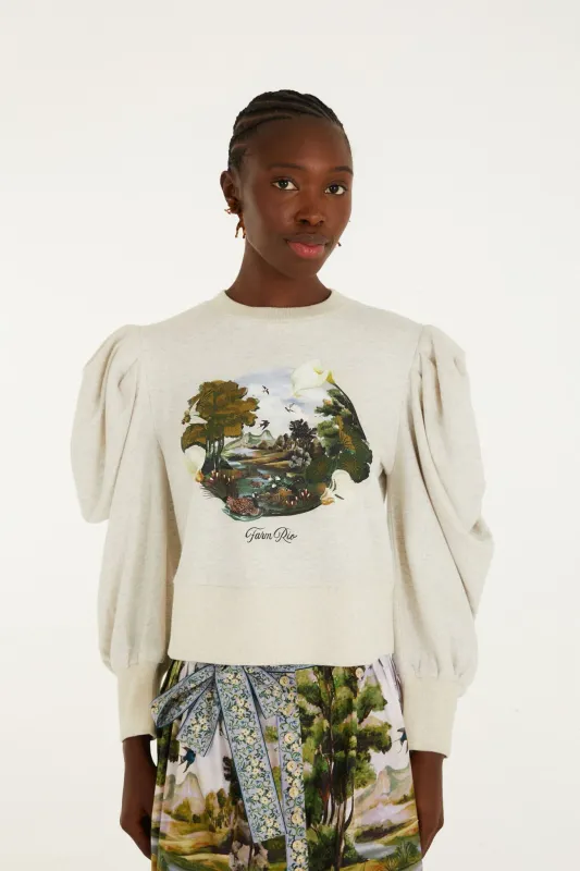 COUNTRYSIDE LANDSCAPE SWEATER