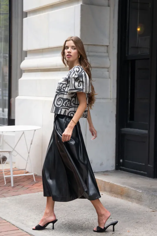 Dotty Skirt - Black