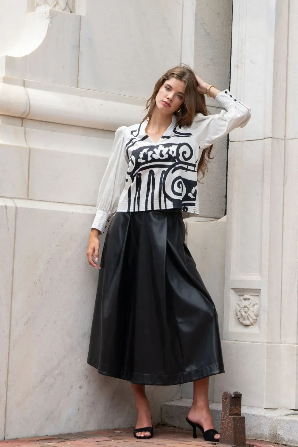 Dotty Skirt - Black